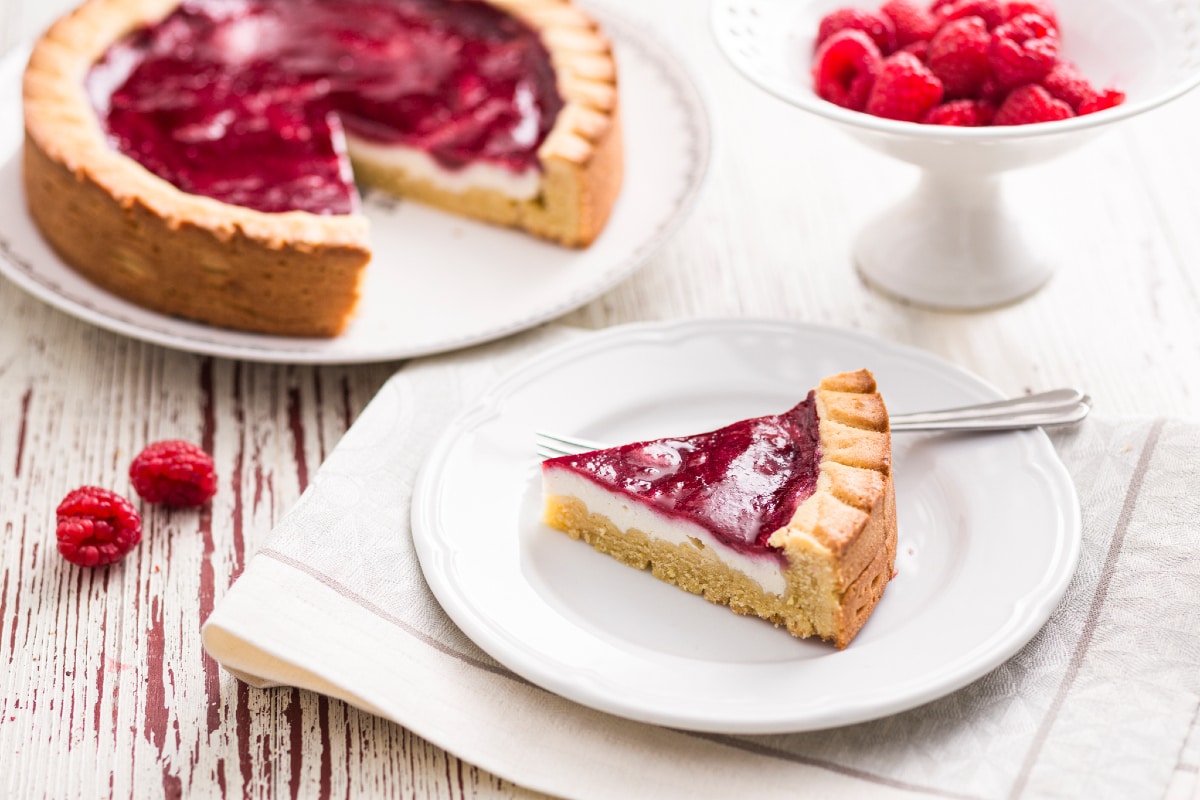 Torta de ricota com geleia