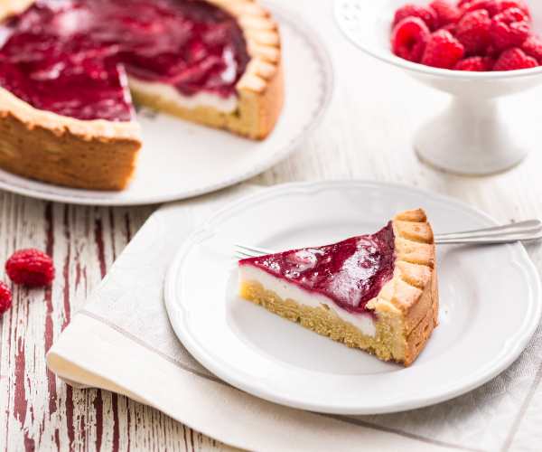Torta de ricota com geleia