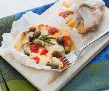 Cartocci de scamorza à mediterrânea