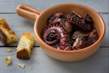 Polvo ensopado