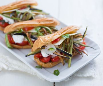 Éclair salgados vegetarianos