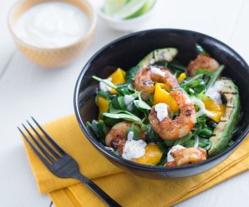Salada de camarão