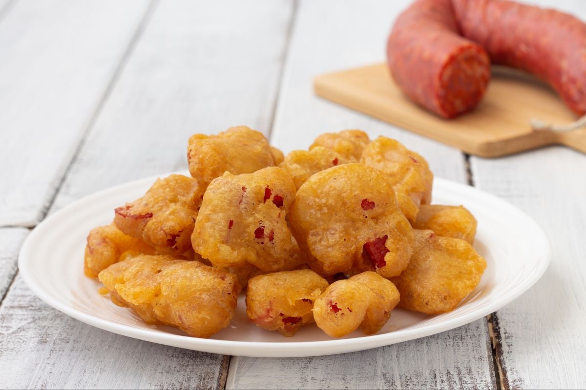 Bolinho de salame picante