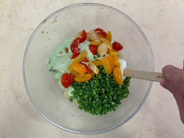 Massa fria com ricota, abacate e vagens - step 2